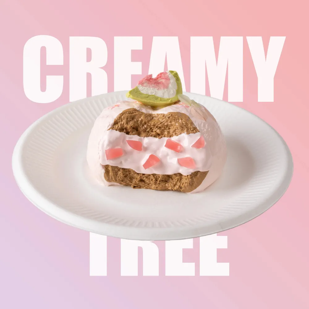 【CT030】Fig Cream Puff Squishy Toy