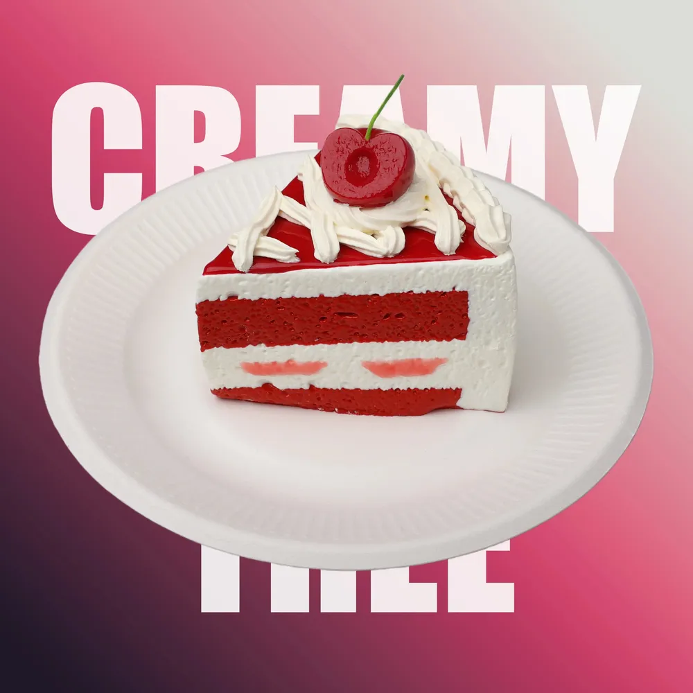 【CT066】Cherry Red Berry Slice Cake Squishy Toy