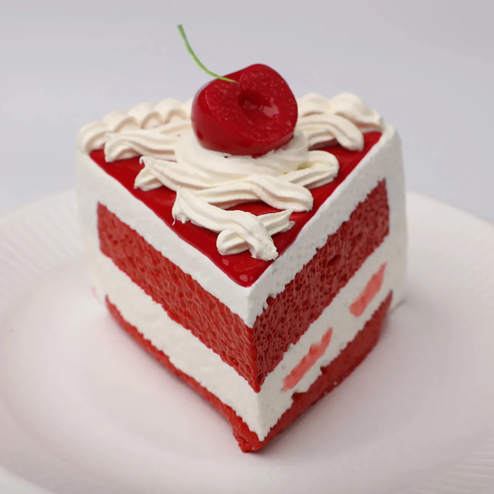 【CT066】Cherry Red Berry Slice Cake Squishy Toy — photo 5