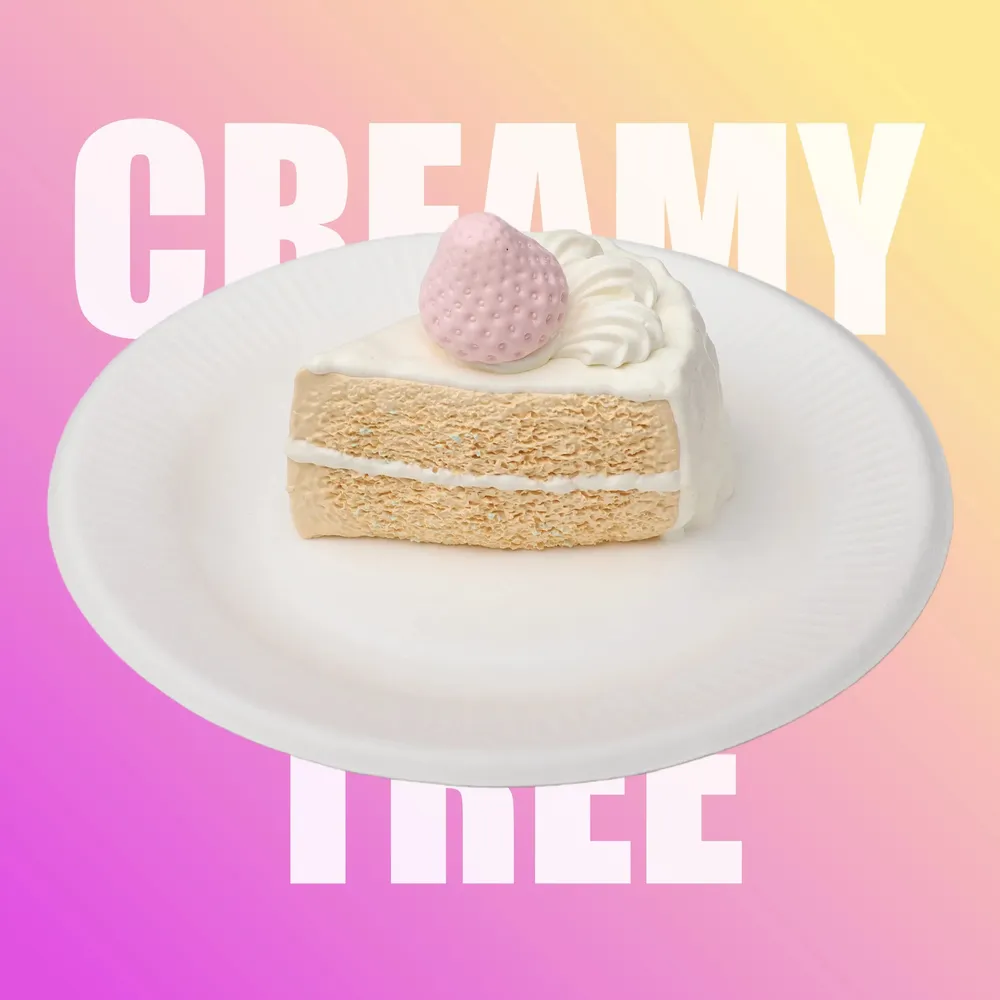 【CT070】Pink Strawberry Slice Cake Squishy Toy