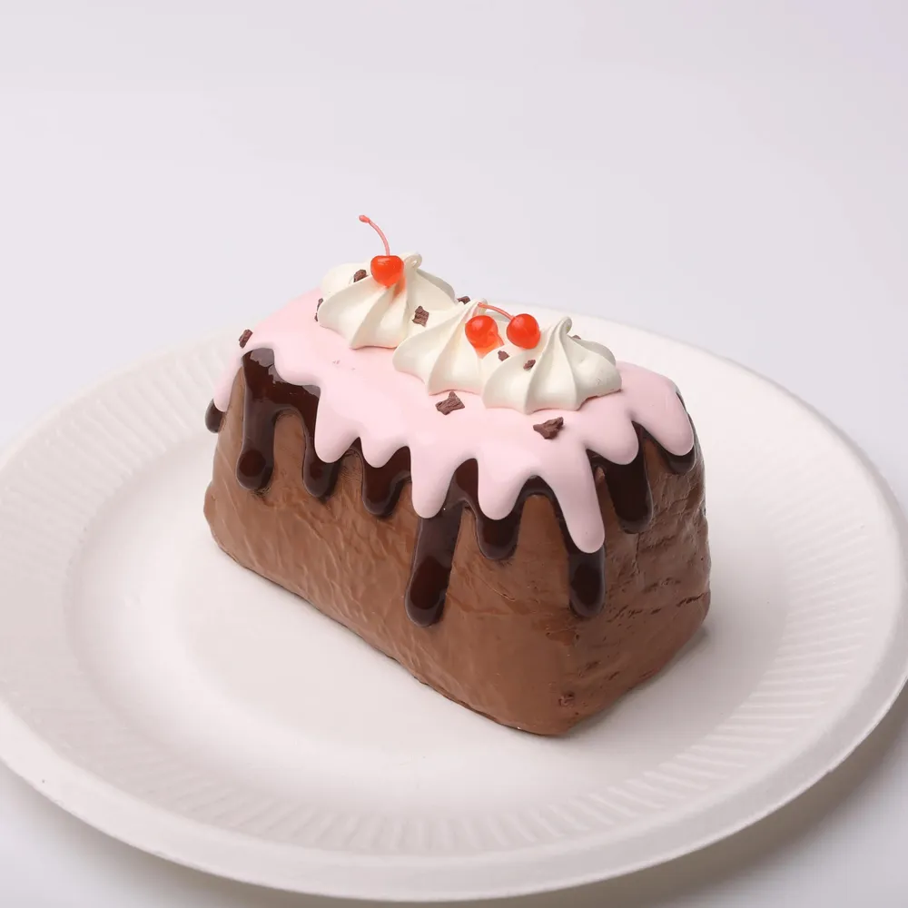 【CT109】Chocolate Sauce Basque Cake Squishy Toy — photo 2