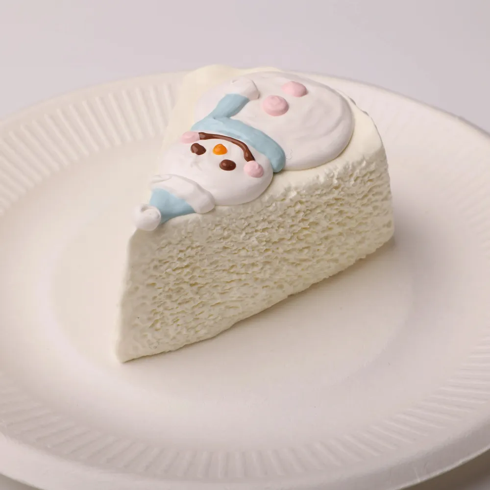 【CT124】Snowman Cake Slice Squishy Toy — photo 5