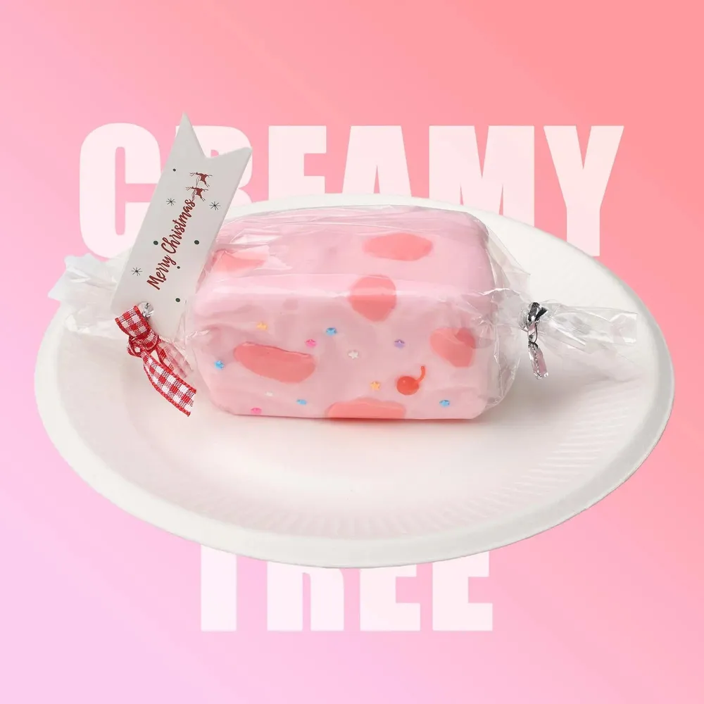 【CT134】Pink Strawberry Nougat Squishy Toy