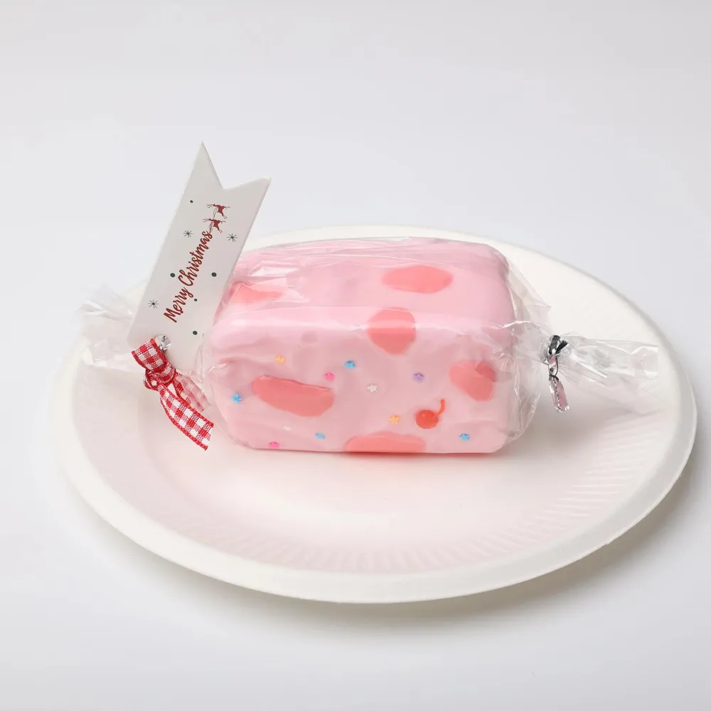 【CT134】Pink Strawberry Nougat Squishy Toy — photo 2