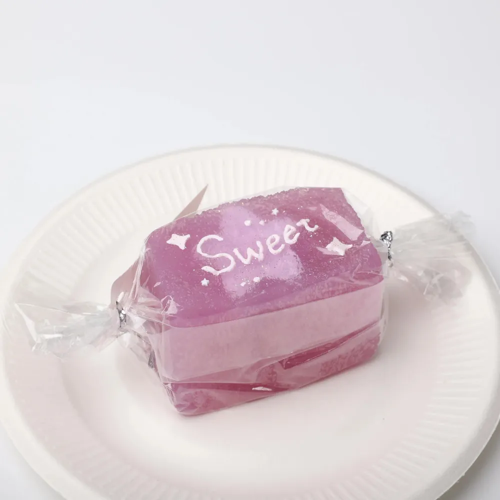 【CT147】Hand-Painted Purple Candy Squishy Toy — photo 3