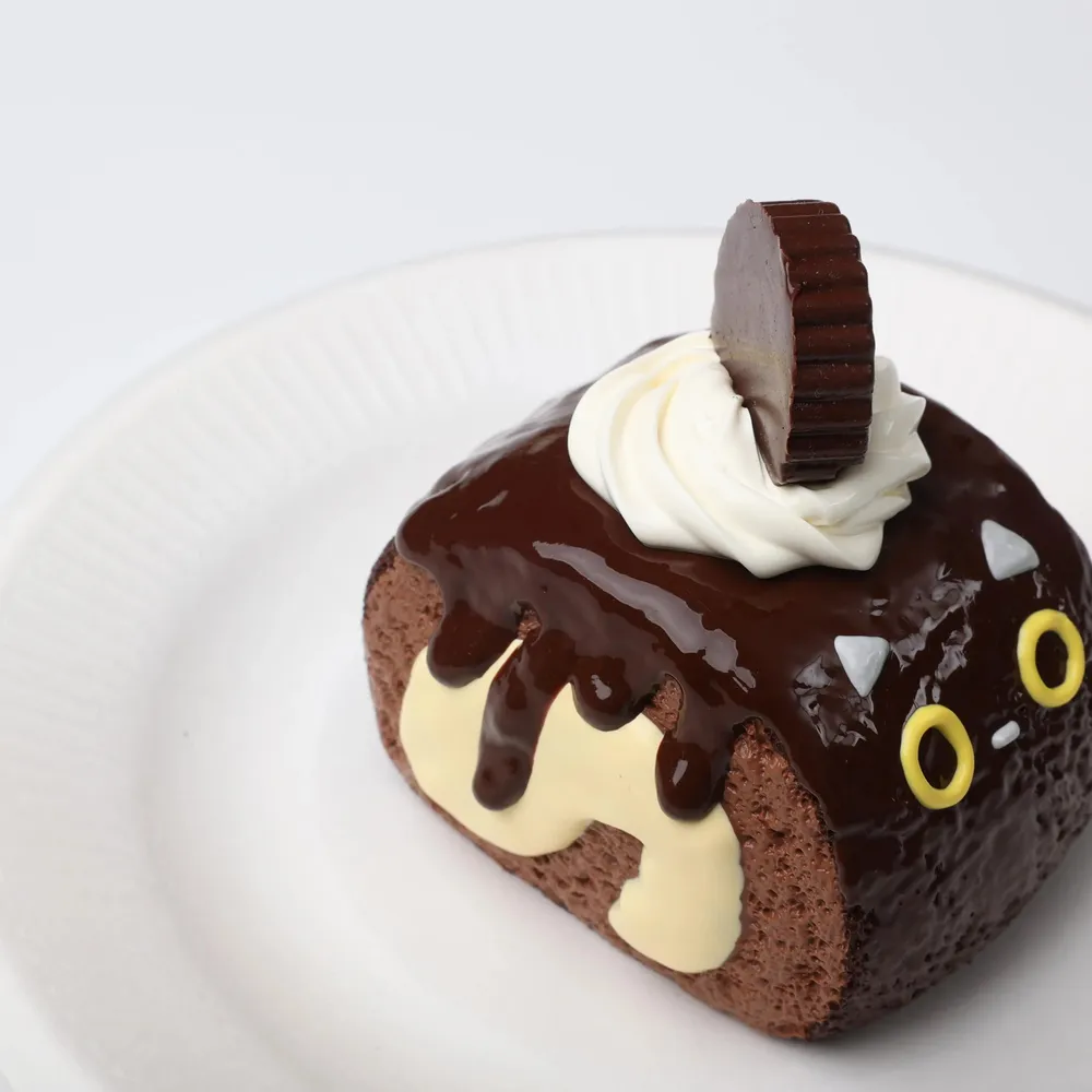 【CT153】Black Cat Swiss Roll Squishy Toy — photo 2