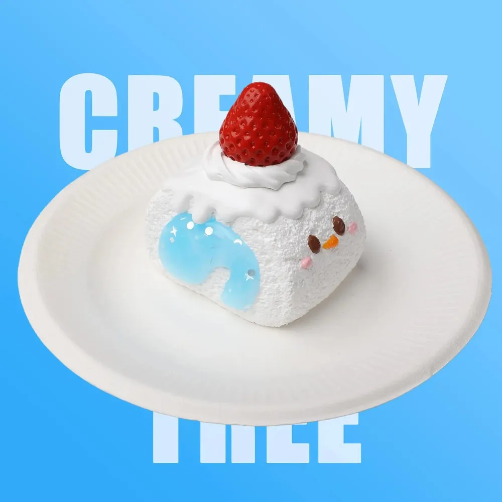【CT154】Snowman Swiss Roll Squishy Toy