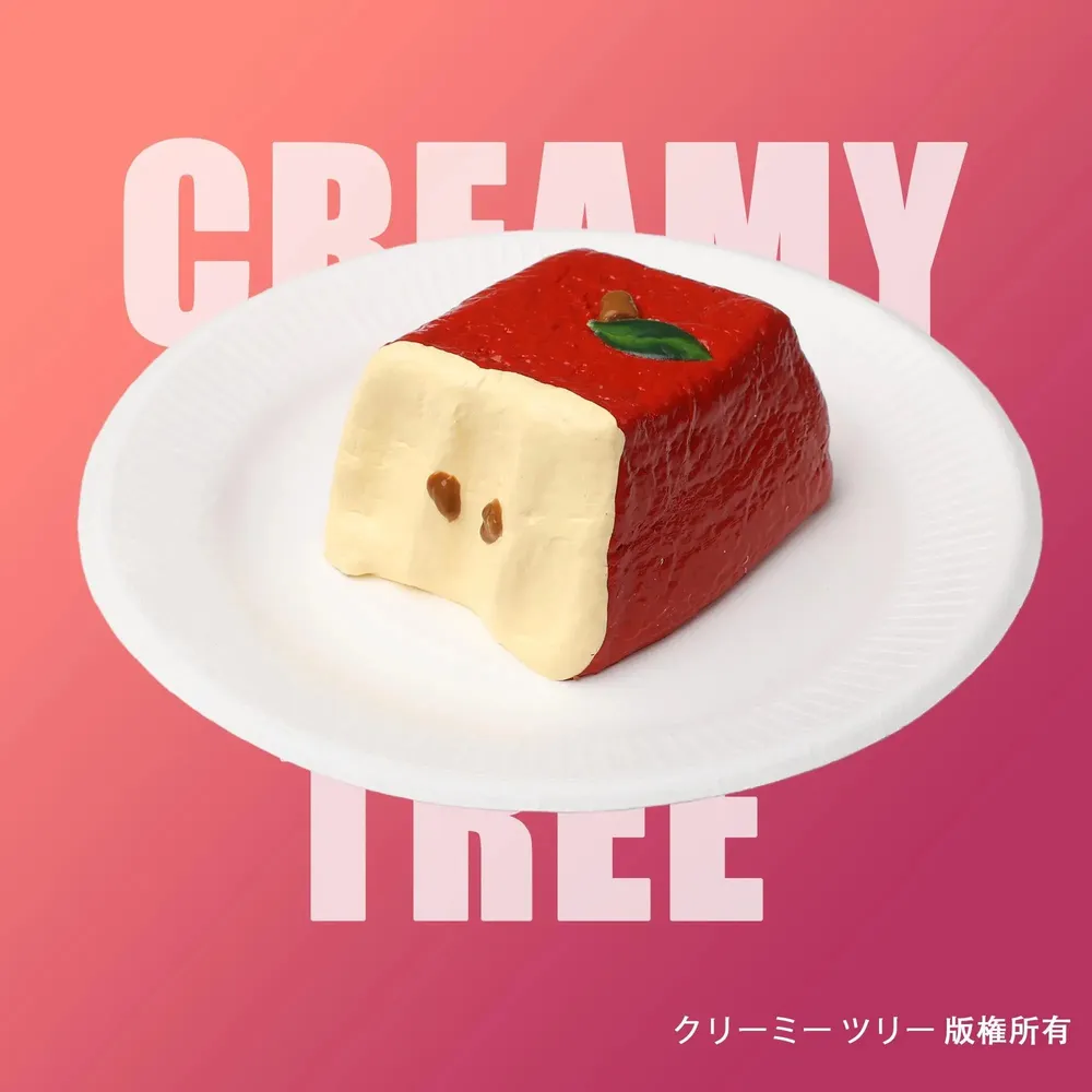 【CT155】Bitten Red Apple Squishy Toy