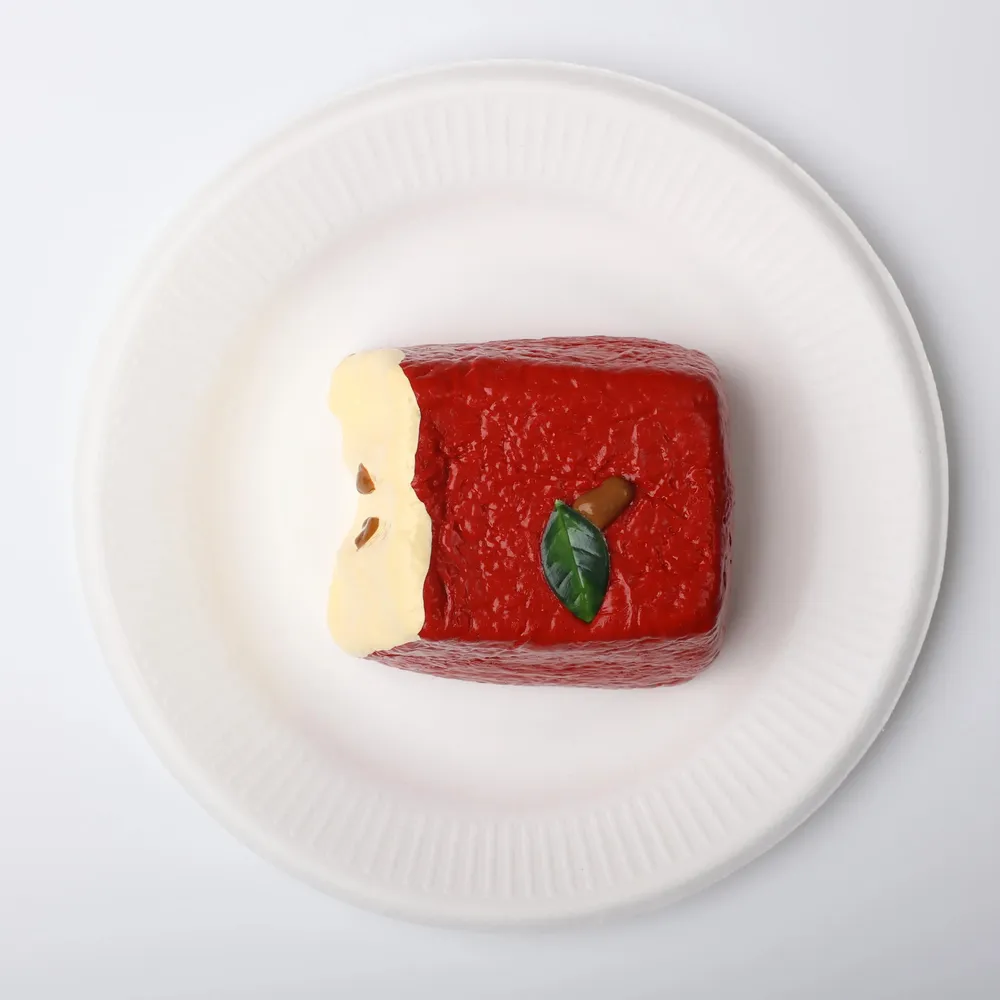 【CT155】Bitten Red Apple Squishy Toy — photo 3