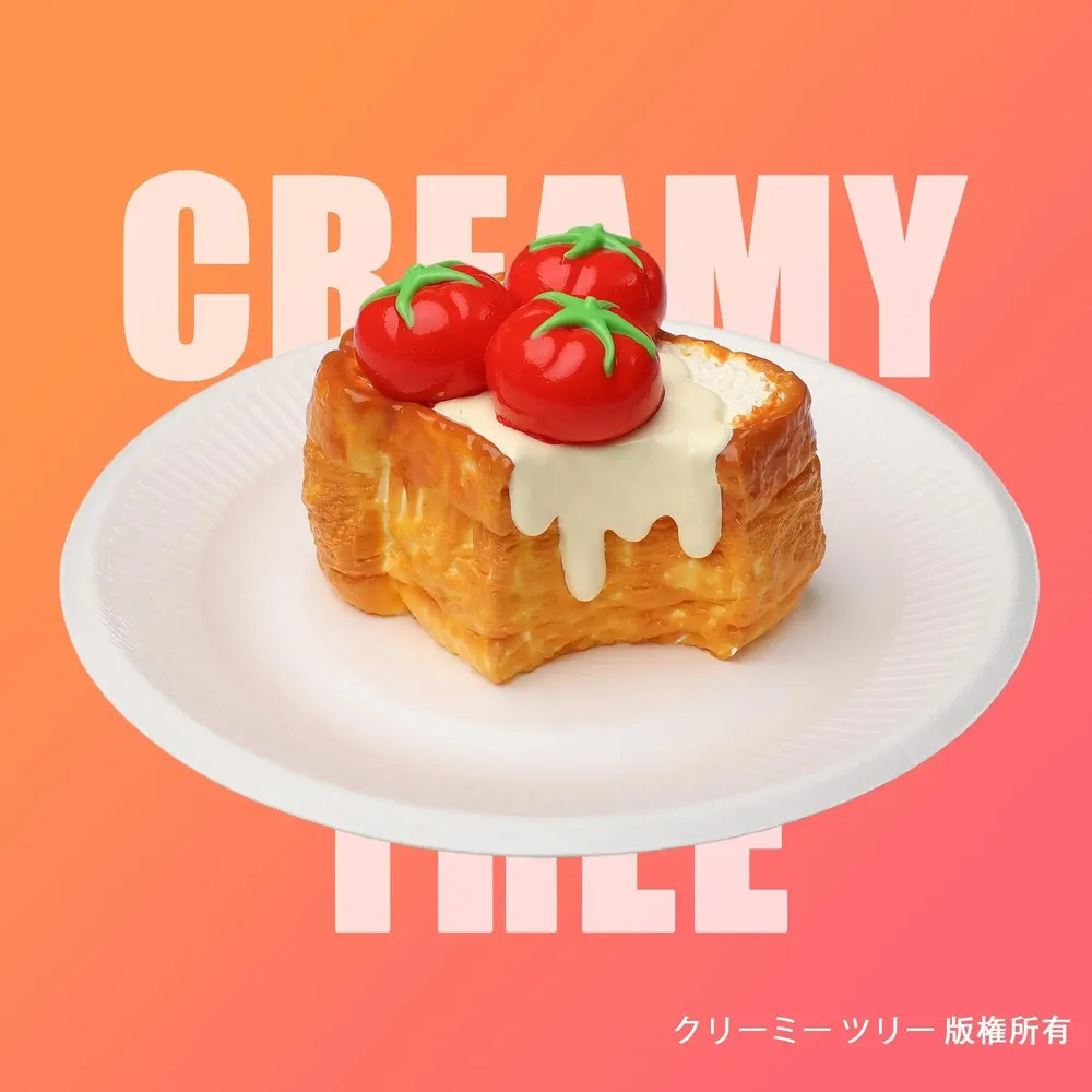 【CT166】Cherry Tomato Toast Squishy Toy