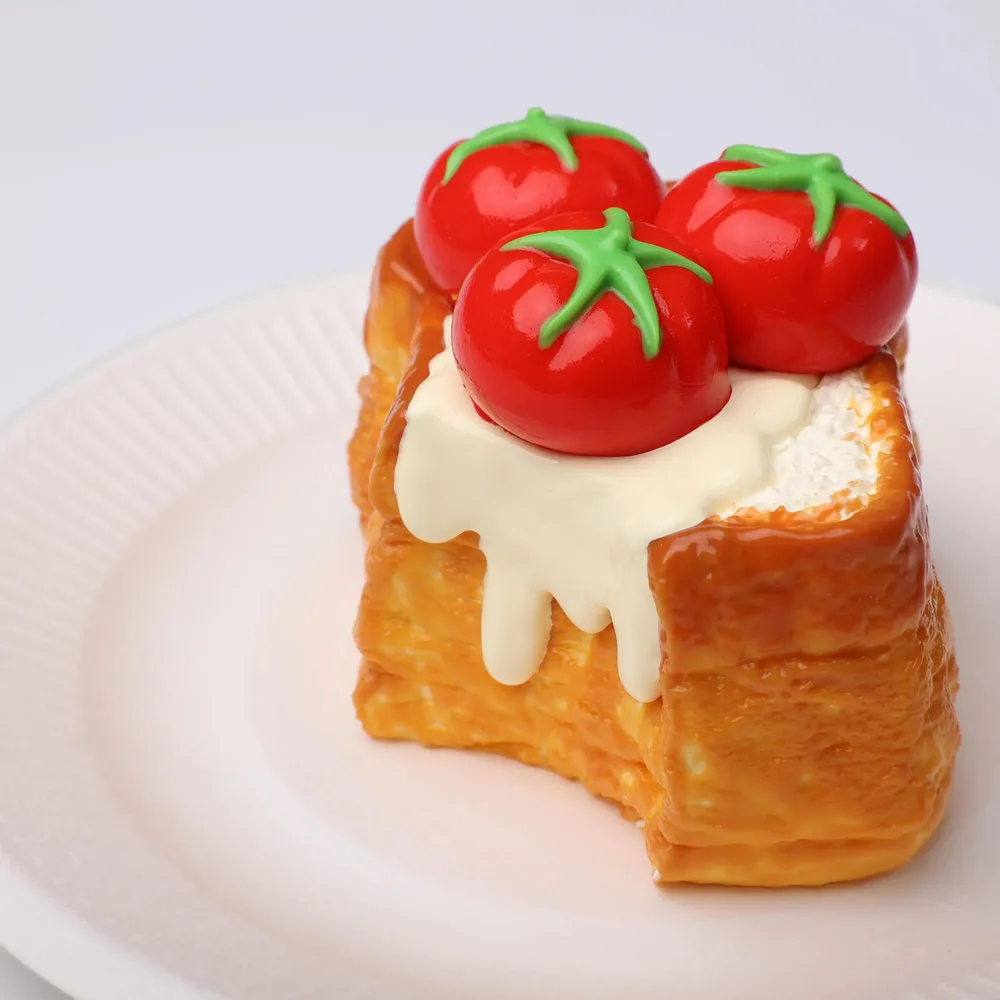 【CT166】Cherry Tomato Toast Squishy Toy — photo 2