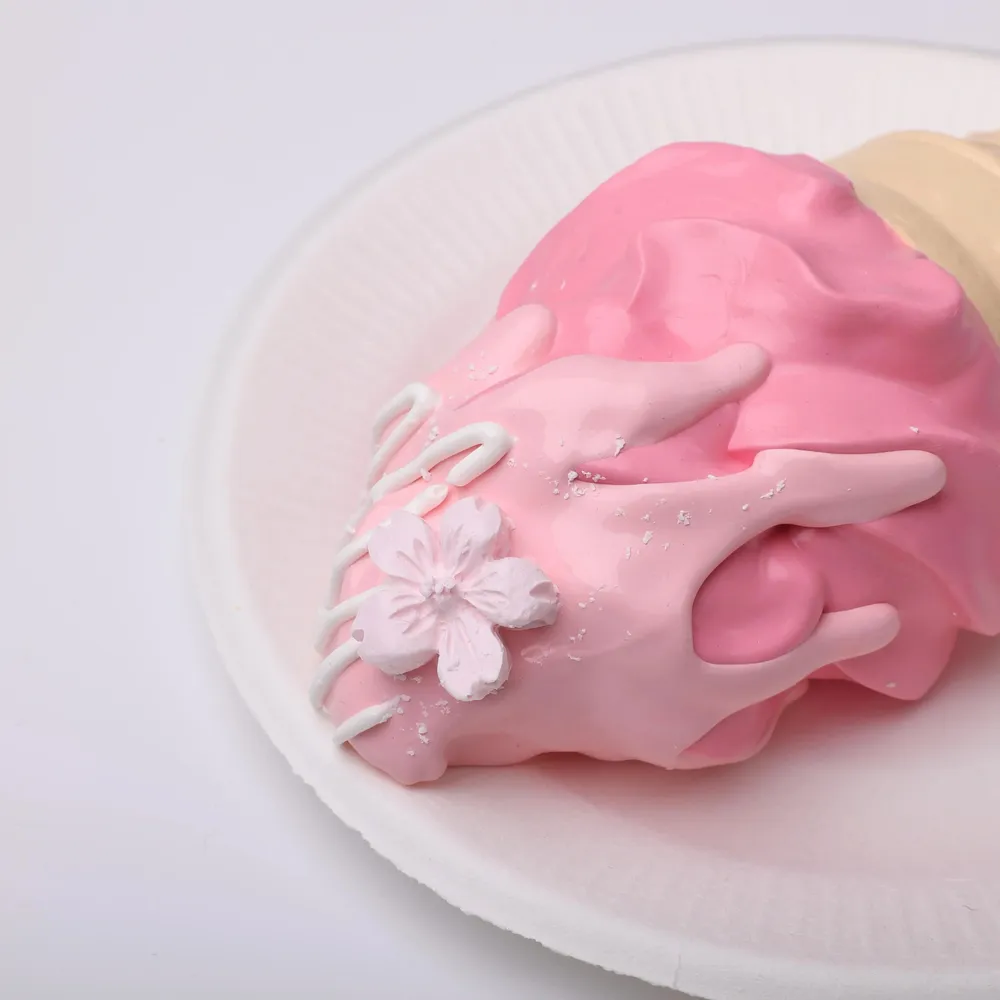 【CT190】Blush Light Snow - Cherry Blossom Ice Cream Squishy Toy — photo 2