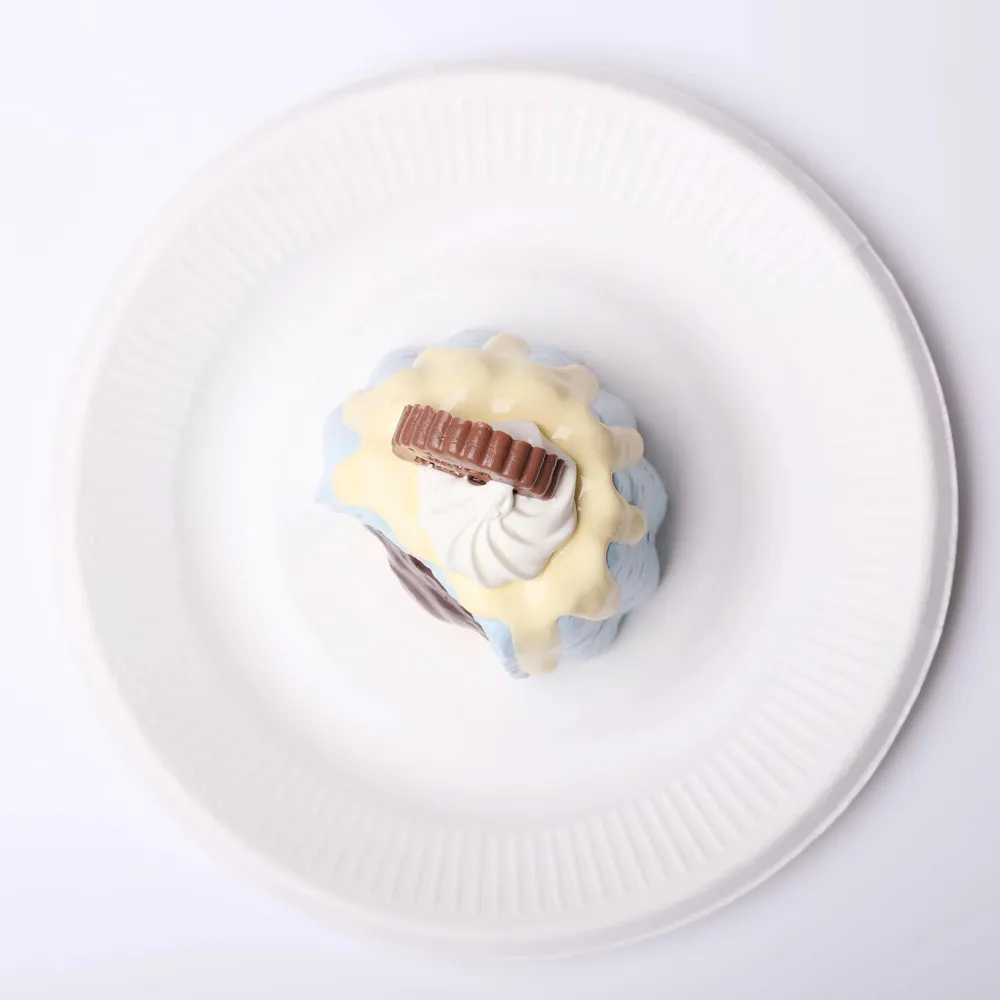 【CT231】‘Clock out on time’ Mint Chocolate Canelé Squishy Toy — photo 4