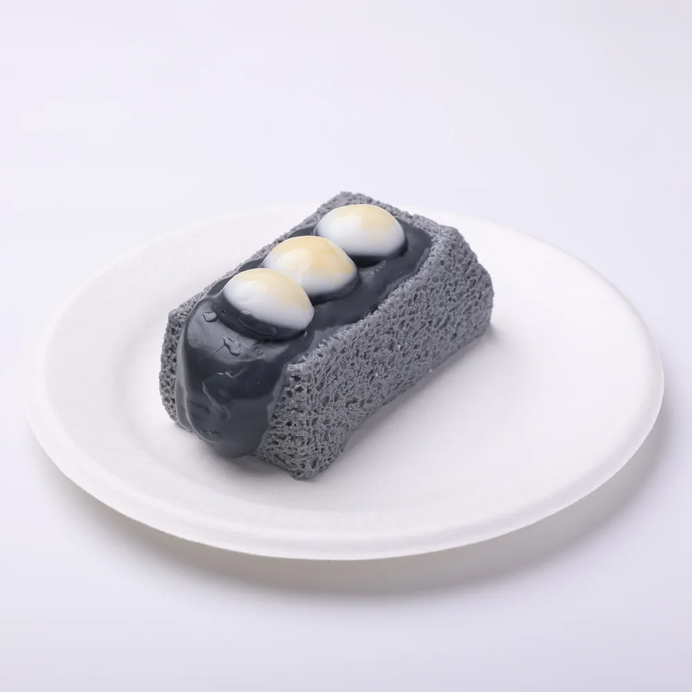 【CT247】Black Sesame Soymilk Toast Squishy Toy — photo 2