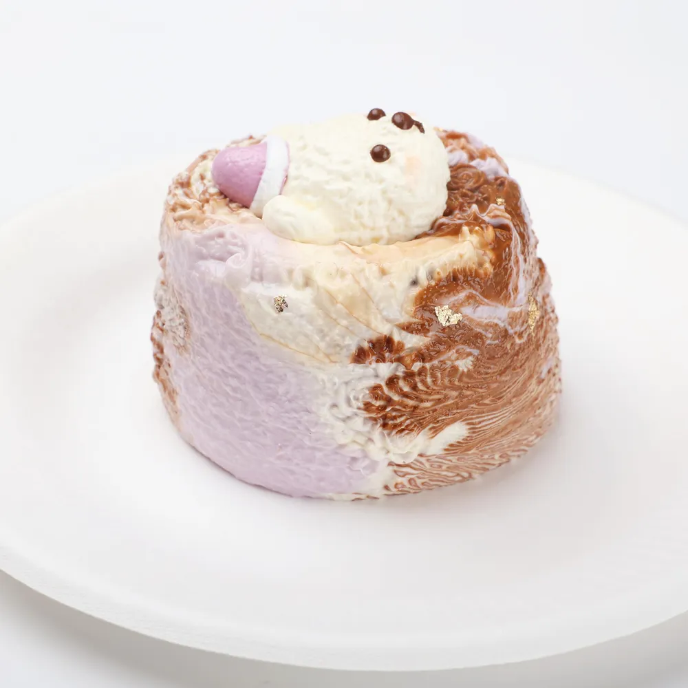 【CT259】Bear Latte Art Cake Squishy Toy — photo 4