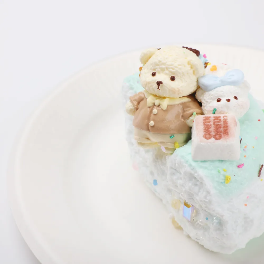【CT262】Bear Wedding Cake (Bridegroom Bear) Squishy Toy — photo 4
