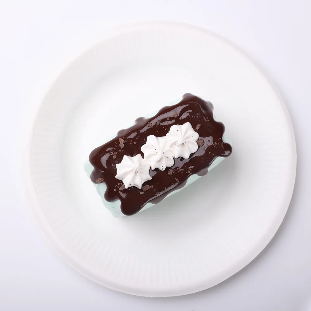 【CT264】Mint Chocolate Basque Cake Squishy Toy — photo 4