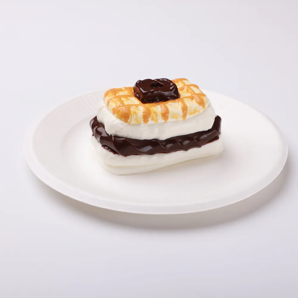 【CT286】Chocolate Filled Waffle Cookie Squishy Toy — photo 2