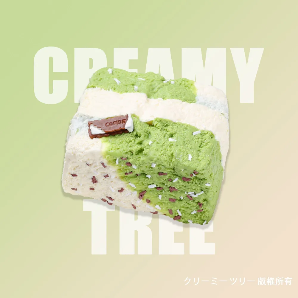 【CT296】Matcha Milk Toast Squishy Toy