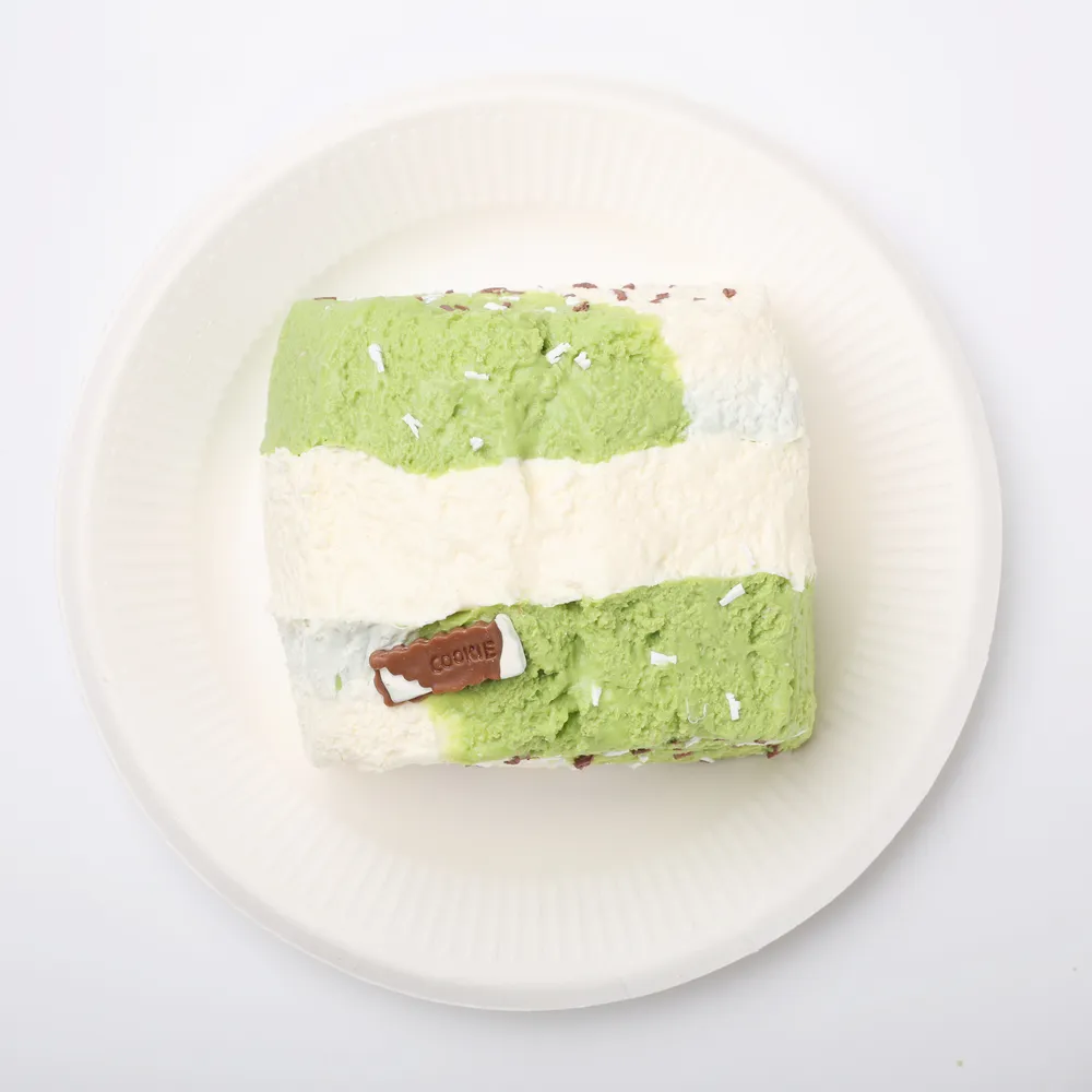 【CT296】Matcha Milk Toast Squishy Toy — photo 3