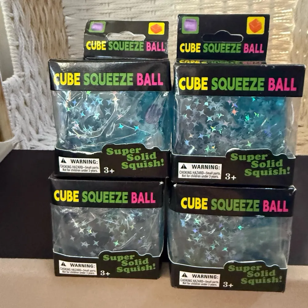 Cube Squeeze Ball Squishy Set
