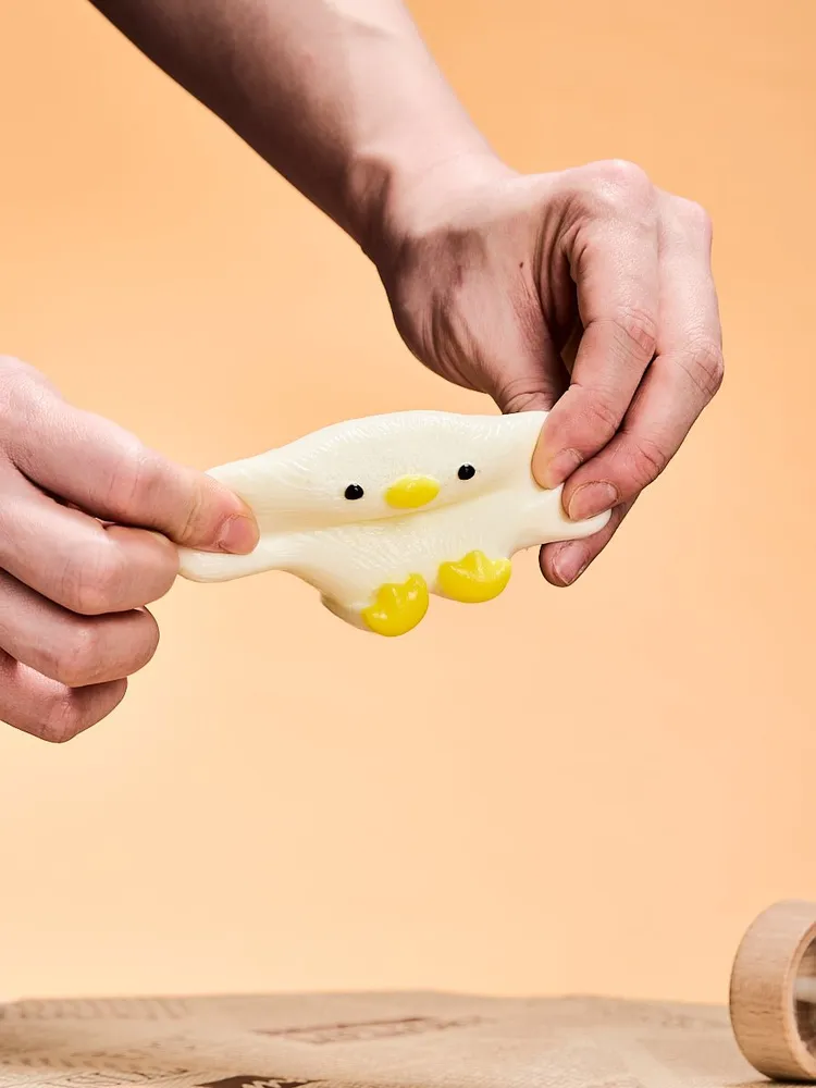 Cute White Duck Taba Squishy — photo 2