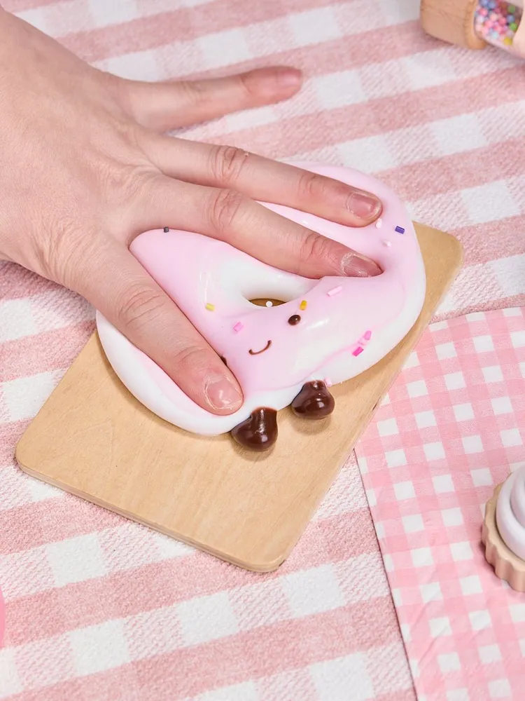 Cute White-pink Donut Taba Squishy — photo 6