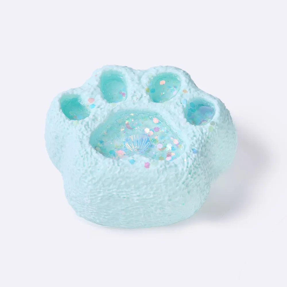 Cyan Liquid Paw Taba Squishy