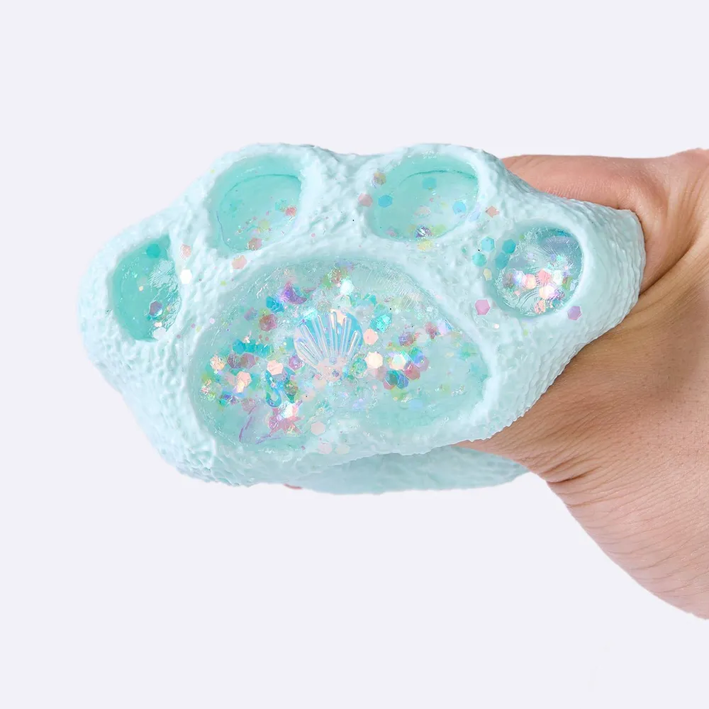 Cyan Liquid Paw Taba Squishy — photo 2