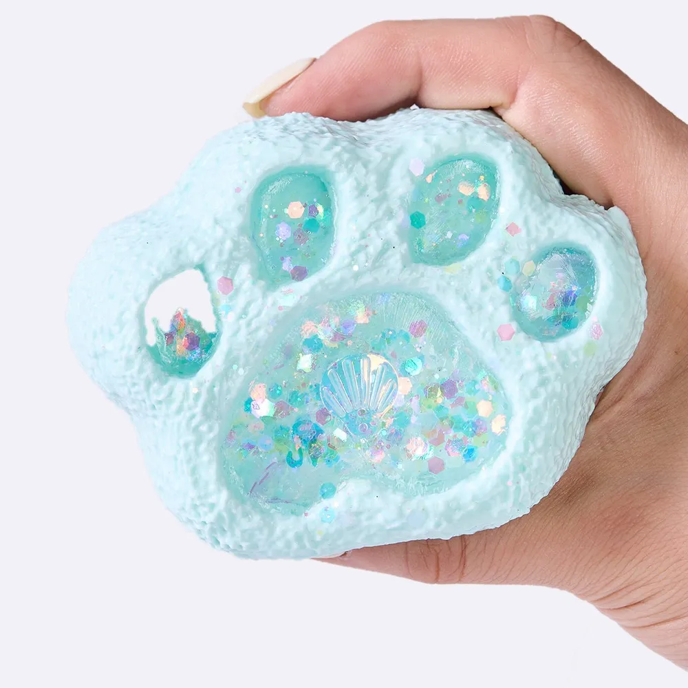 Cyan Liquid Paw Taba Squishy — photo 3