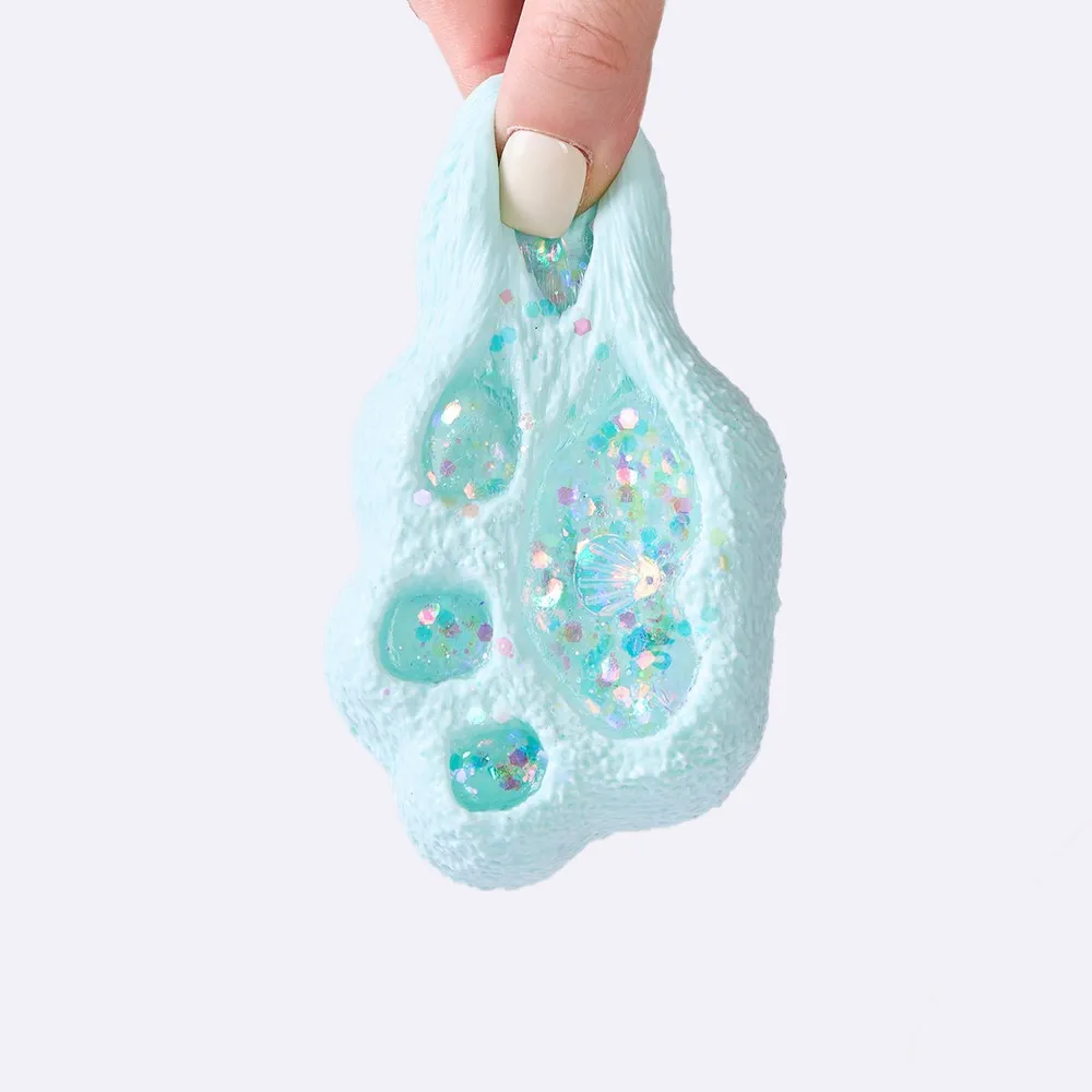 Cyan Liquid Paw Taba Squishy — photo 4