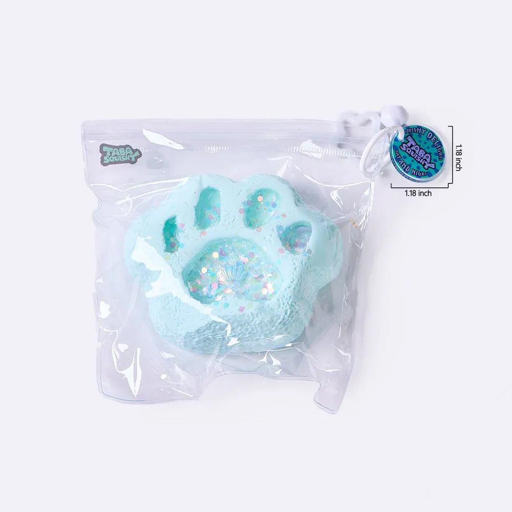 Cyan Liquid Paw Taba Squishy — photo 6