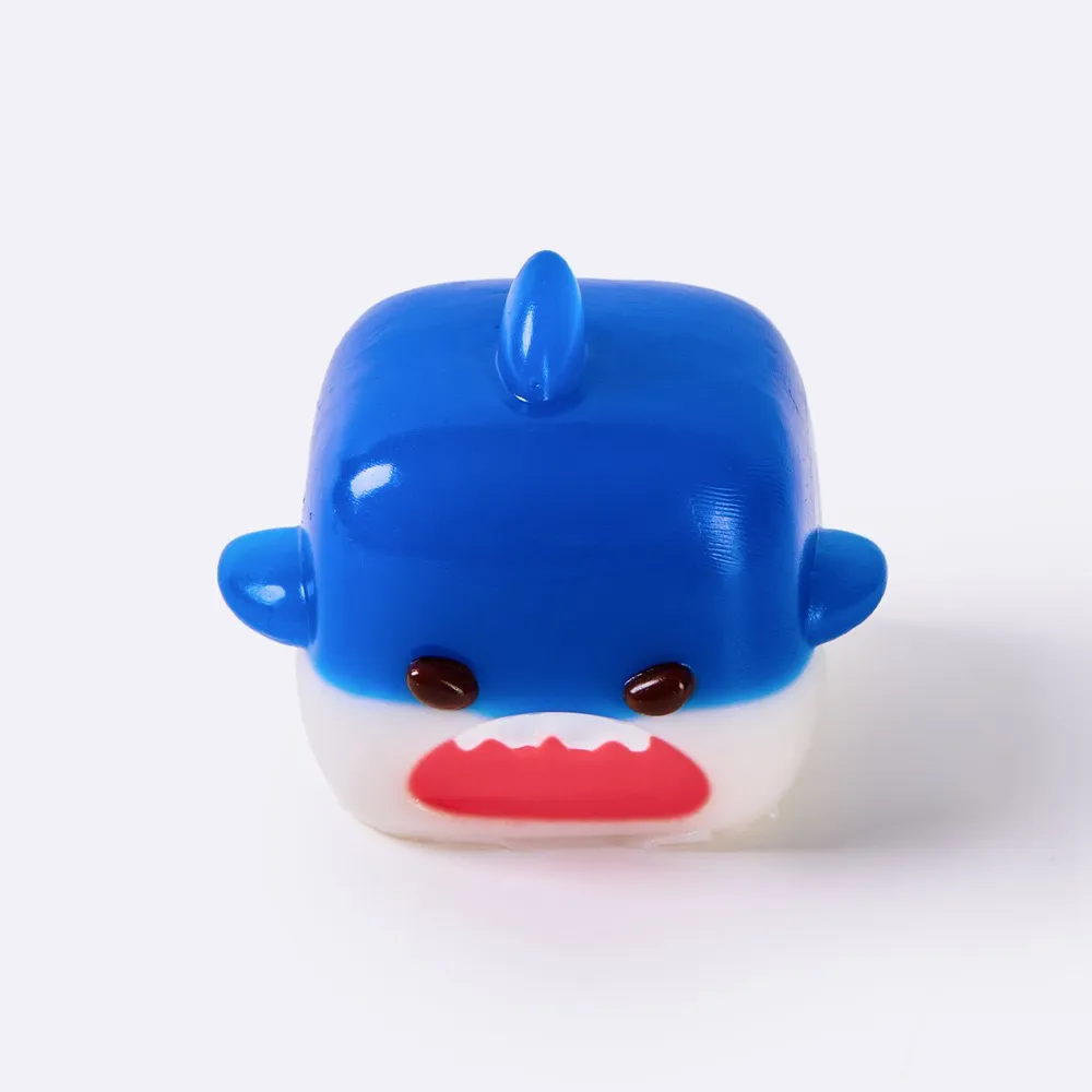Dark Blue Shark Cube Taba Squishy