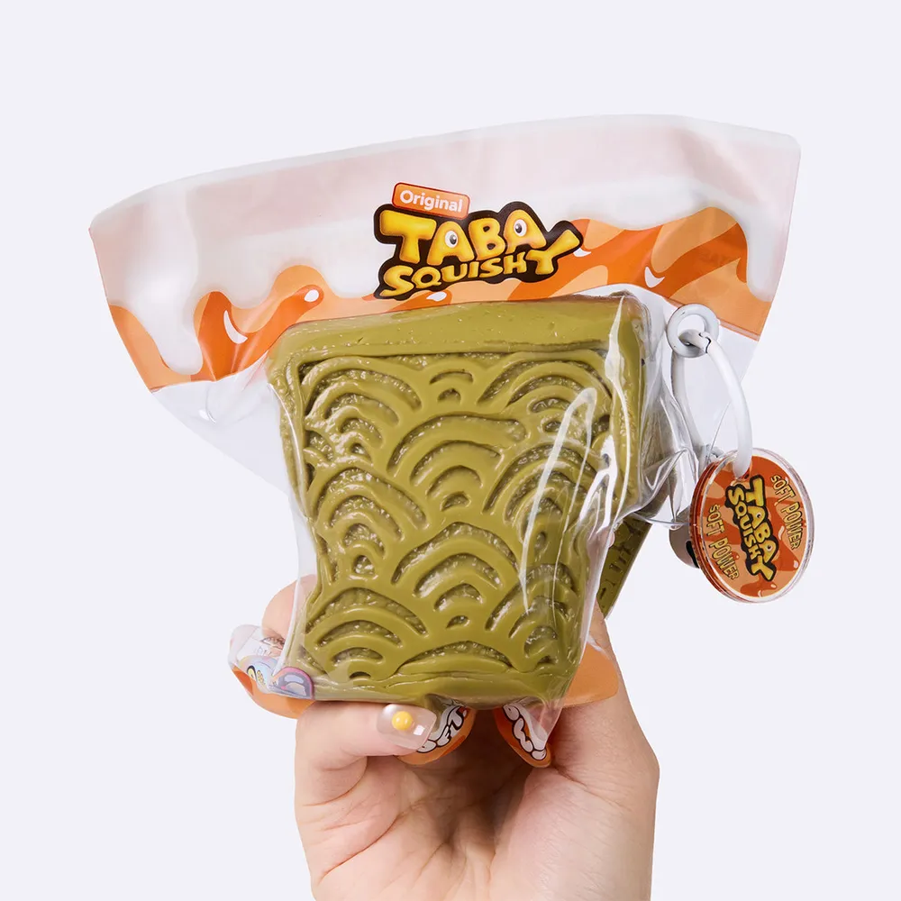 墨绿色方形夹心饼干	Dark Green Square Sandwich Cookie Taba Squishy — photo 5