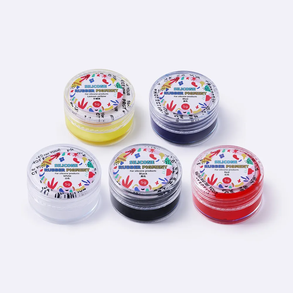DIY Squishy Silicone Pigment Set – 5 Colors