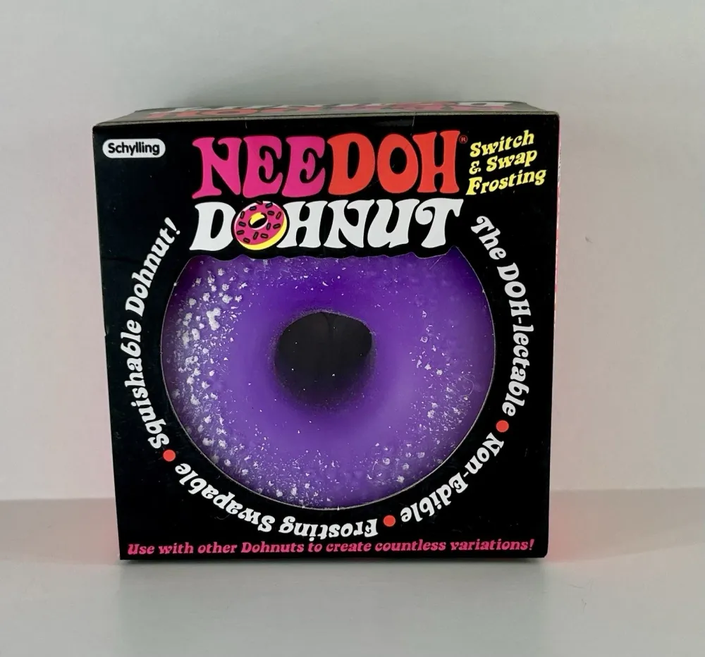 DohNut Purple Squishy Stress Ball