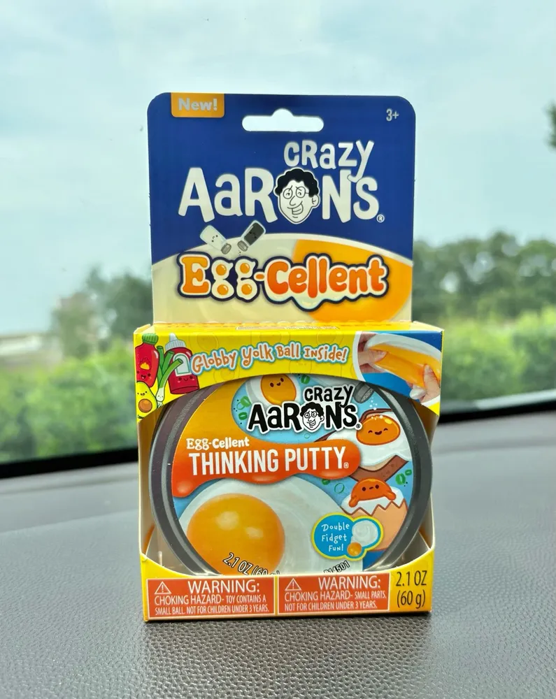 Crazy Aaron's Thinking Putty Egg-Cellent Globby Yolk Ball