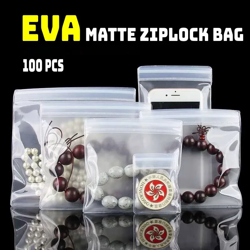 EVA Matte Ziplock Bag Squishy Storage Bags