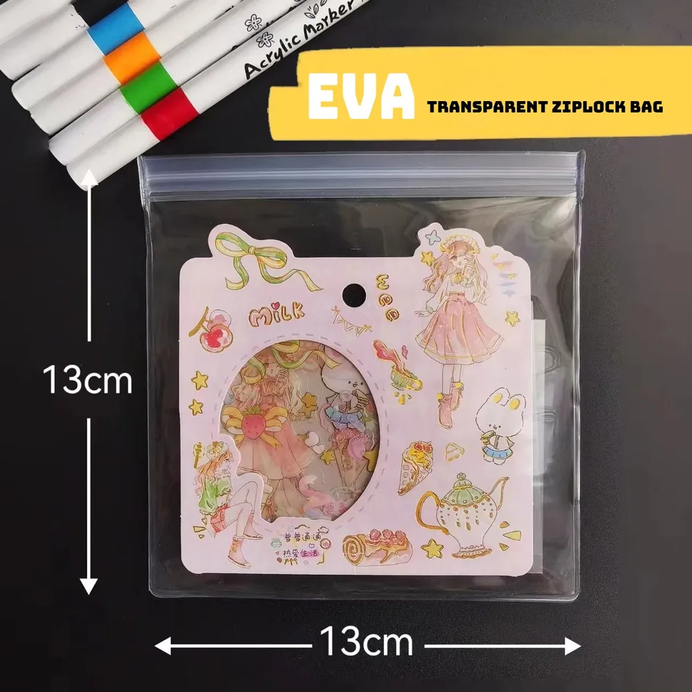 EVA Transparent Ziplock Bag Squishy Storage Bags — photo 2