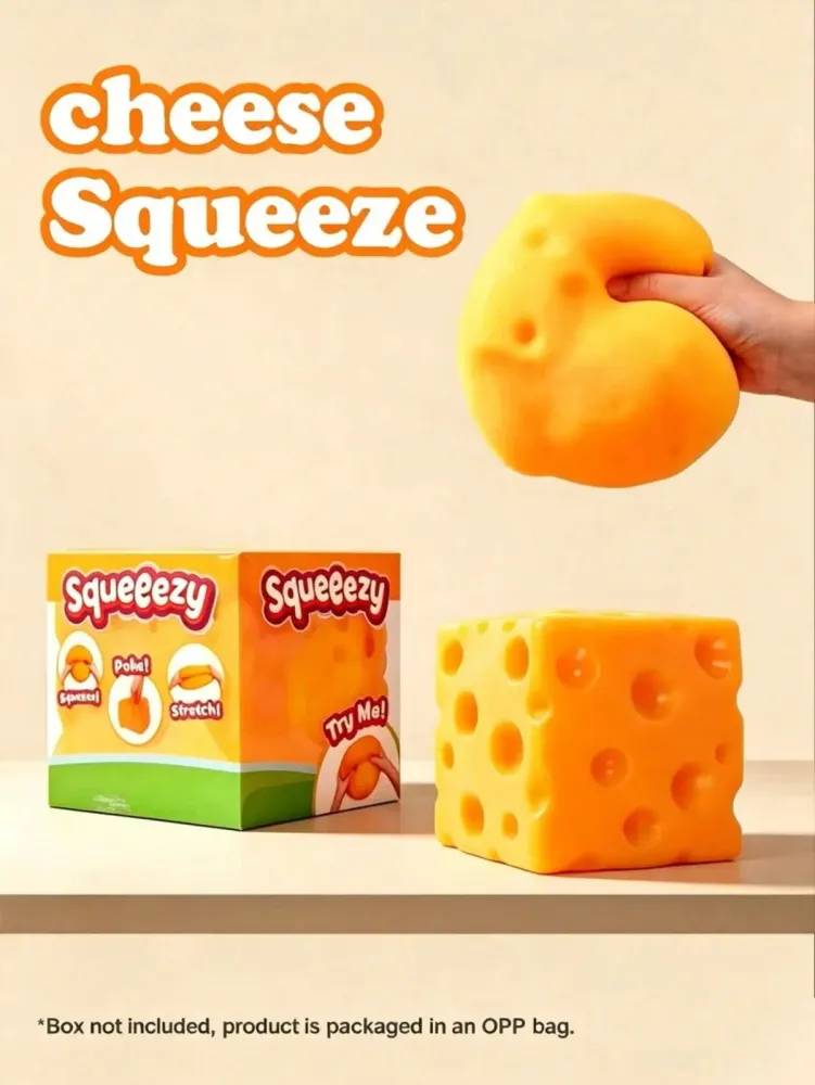 Extra Large Cheese Squeezy Squishy — photo 3
