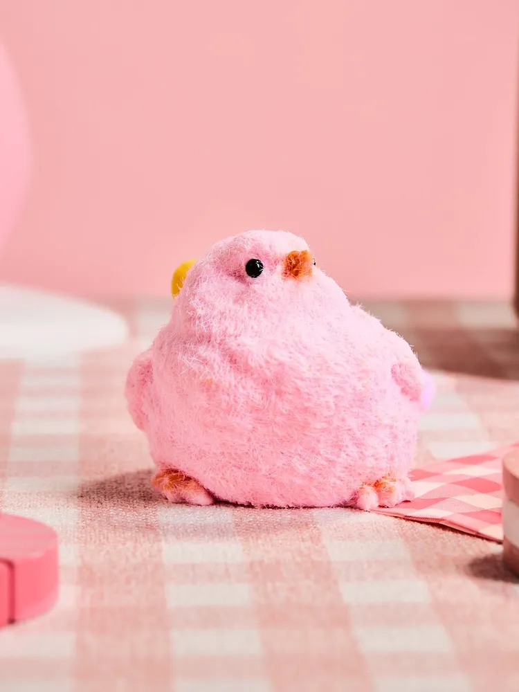Floced Pink Chick Taba Squishy — photo 6
