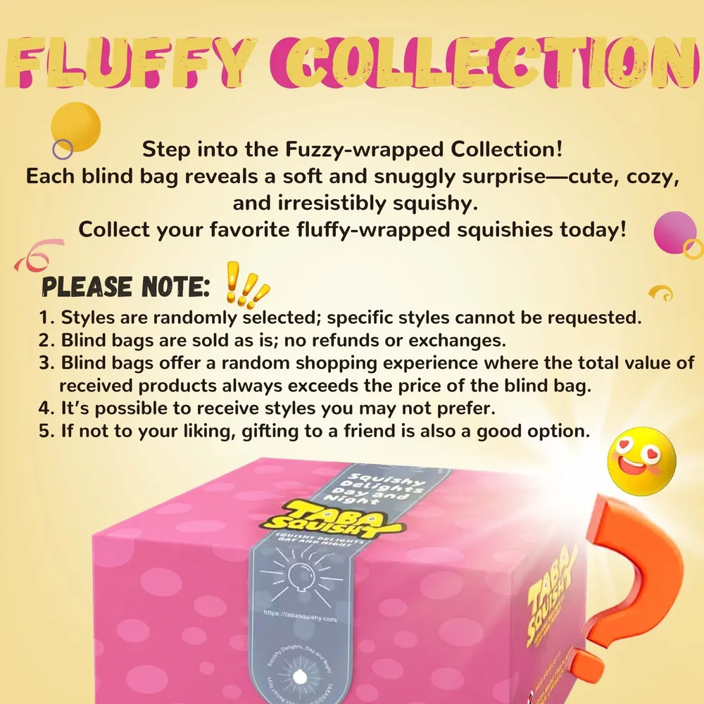 Flocked Blind Bag Taba Squishy — photo 2