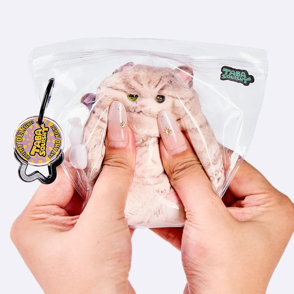Flocked Brown Cat Taba Squishy — photo 5