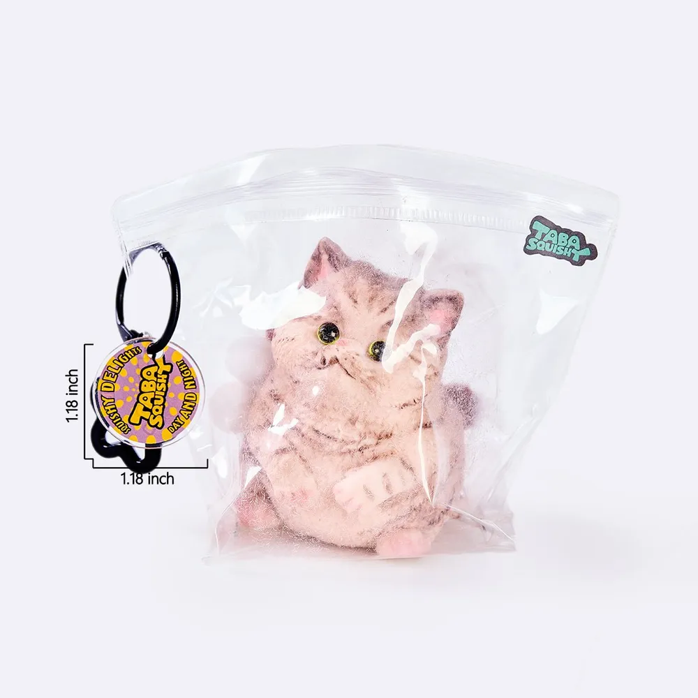 Flocked Brown Cat Taba Squishy — photo 6