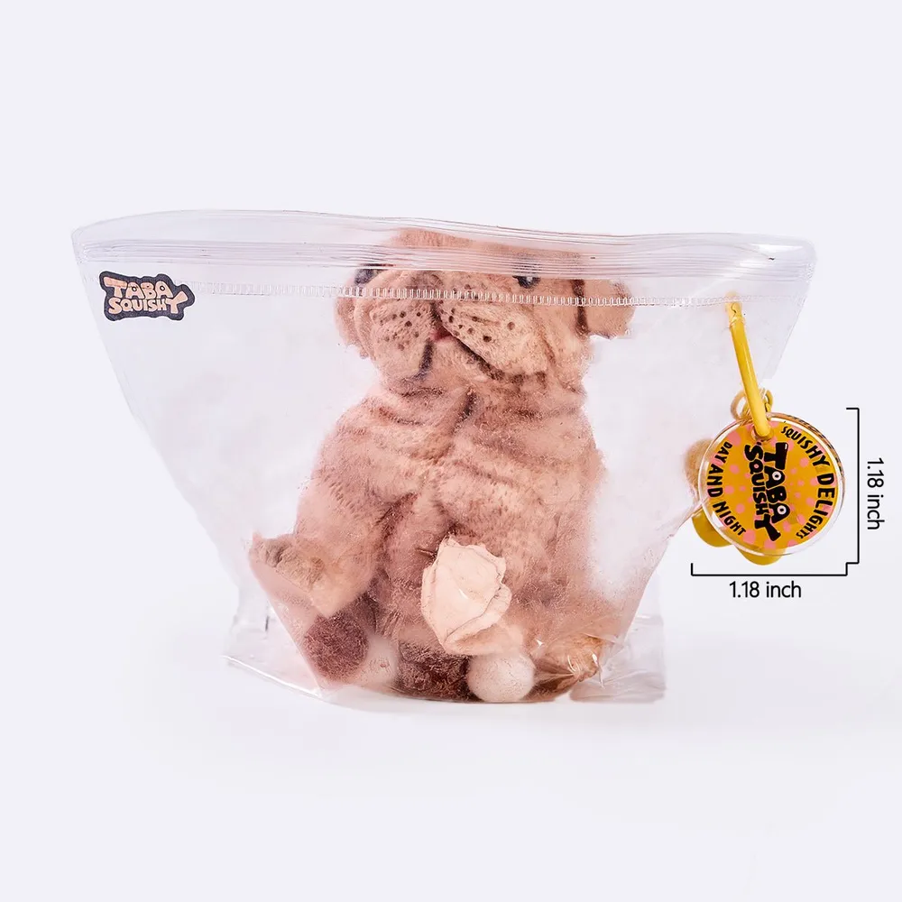 Flocked Brown Shar Pei Taba Squishy — photo 6