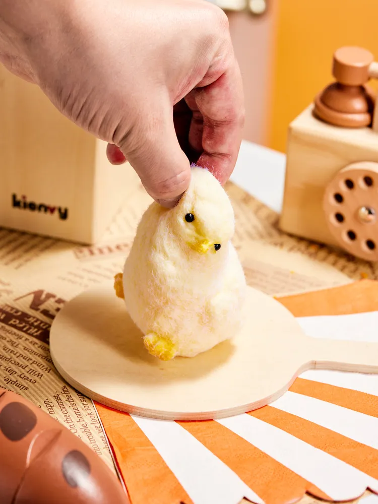 Flocked Chick Taba Squishy — photo 3