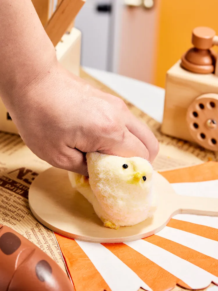 Flocked Chick Taba Squishy — photo 4
