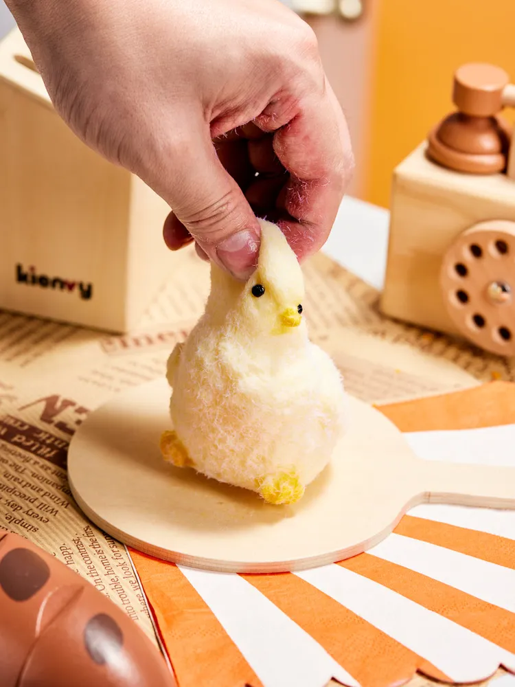 Flocked Chick Taba Squishy — photo 5