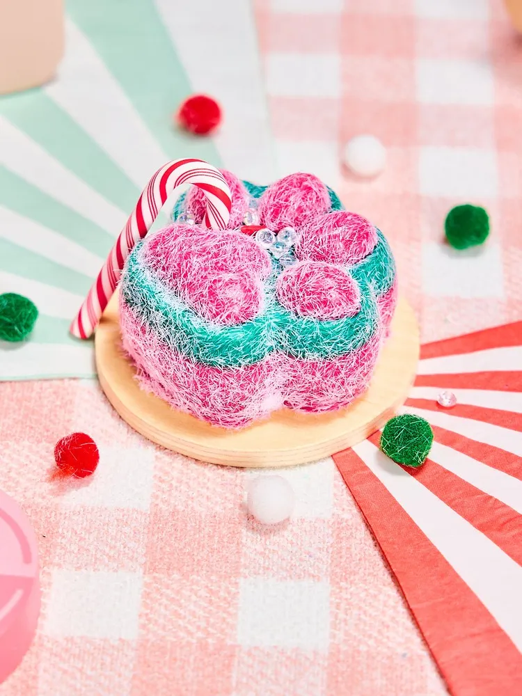 Flocked Christmas Kitten Paw Taba Squishy — photo 4