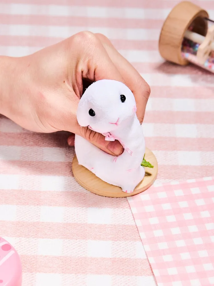 Flocked Cute Bunny with Bow Taba Squishy — photo 5